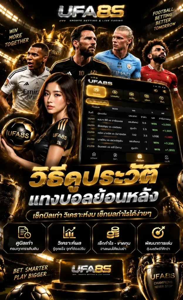 วิธีดูประวัติแทงบอลย้อนหลัง