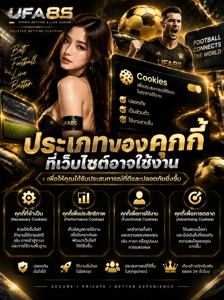 ระเภทของคุกกี้ที่เว็บไซต์