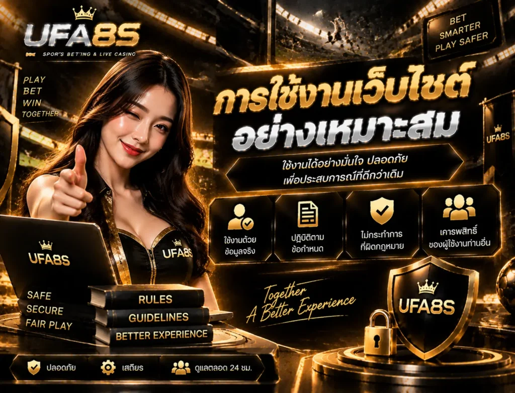 การใช้งานเว็บไซต์อย่างเหมาะสม