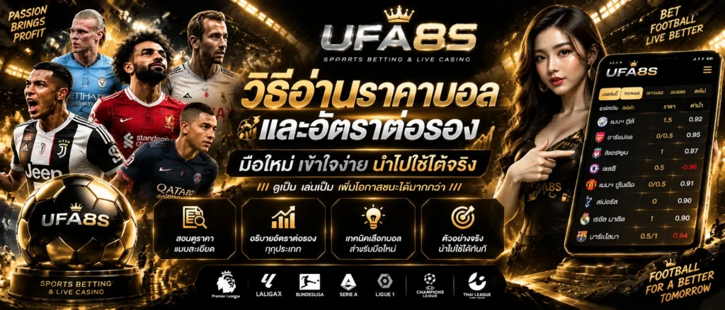 วิธีอ่านราคาบอลและอัตราต่อรอง