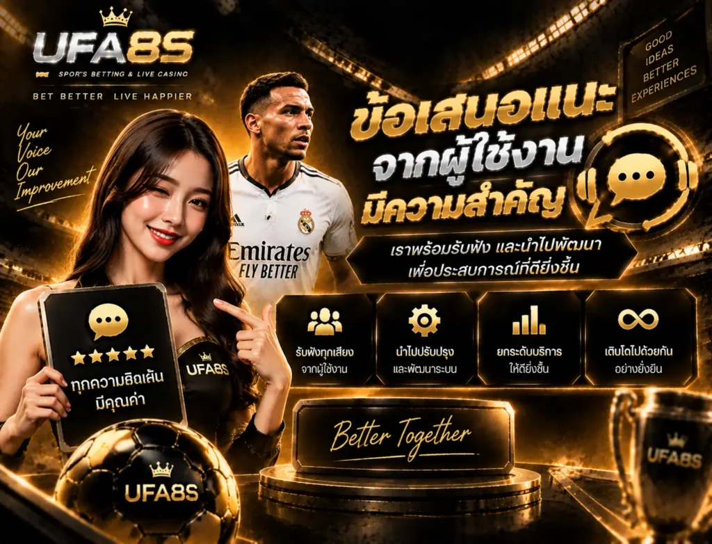 ข้อเสนอแนะจากผู้ใช้งานมีความสำคัญ