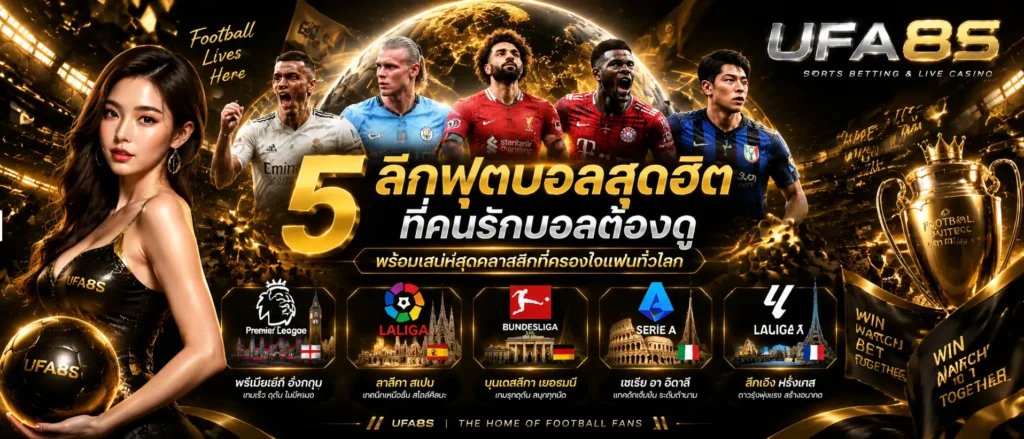 5 ฟุตบอลลีกยอดฮิตที่แฟนบอลทั่วโลกติดตาม